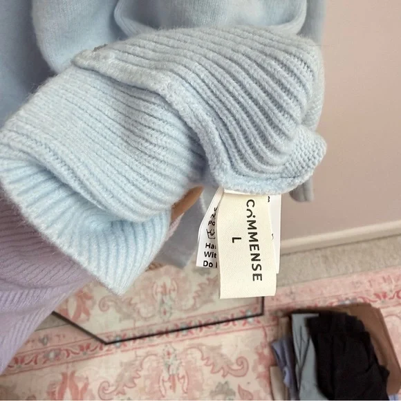 Commense Soft Sky Blue Women's Sweater - Picture 3 of 3